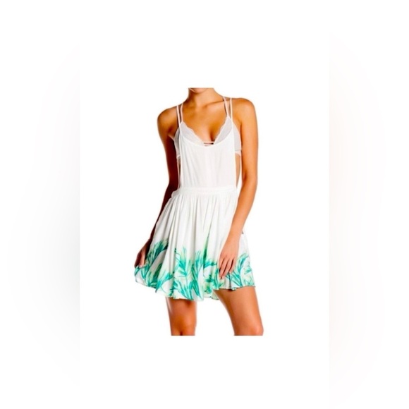 FREE PEOPLE Womens Tropical Oasis Jumper in White size S‎ - Picture 1 of 7